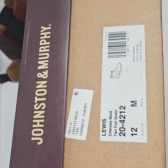 NIB Johnston & Murphy Lewis Chelsea Brown Leather Dress Boot Size 12 Blokecore - Picture 15 of 15